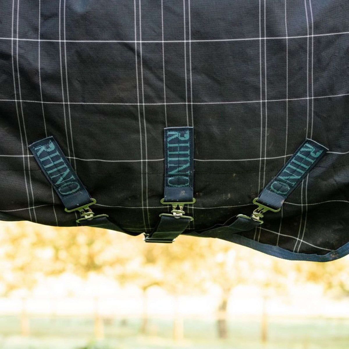 Rhino by Horseware Reflectech Plus Varilayer Navy/Reflective Check
