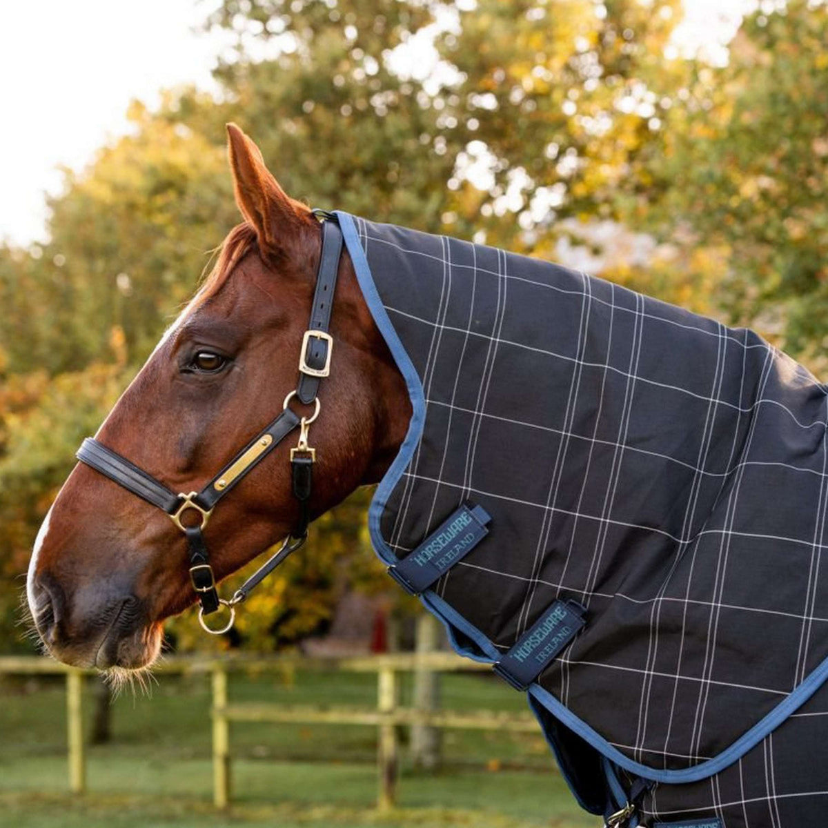 Rhino by Horseware Reflectech Plus Varilayer Navy/Reflective Check