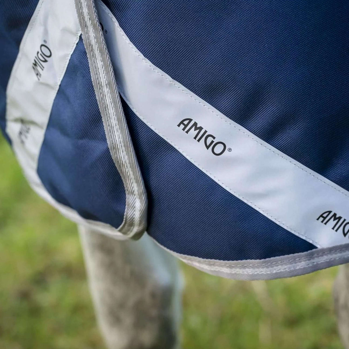 Amigo Turnout Rug FieldSafe Plus 1200D 0g Navy/Titanium Grey/Silver