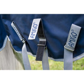 Amigo Turnout Rug FieldSafe Plus 1200D 0g Navy/Titanium Grey/Silver