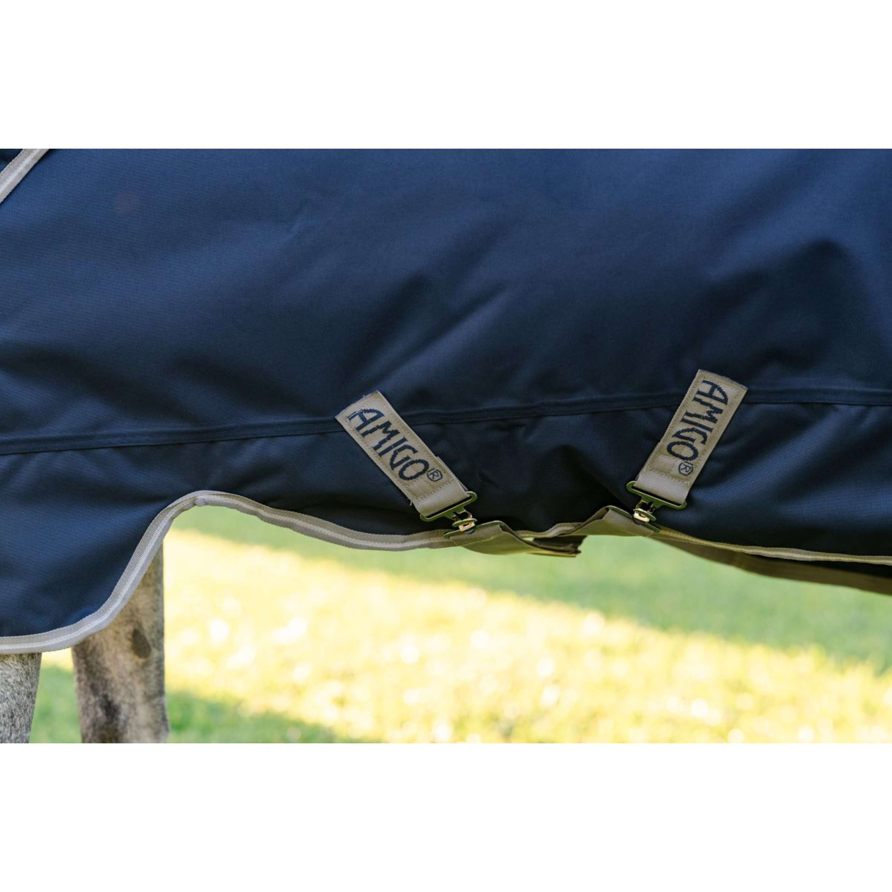 Amigo Turnout 1200D Pony 50g Marino/Gris Titanio/Plateado