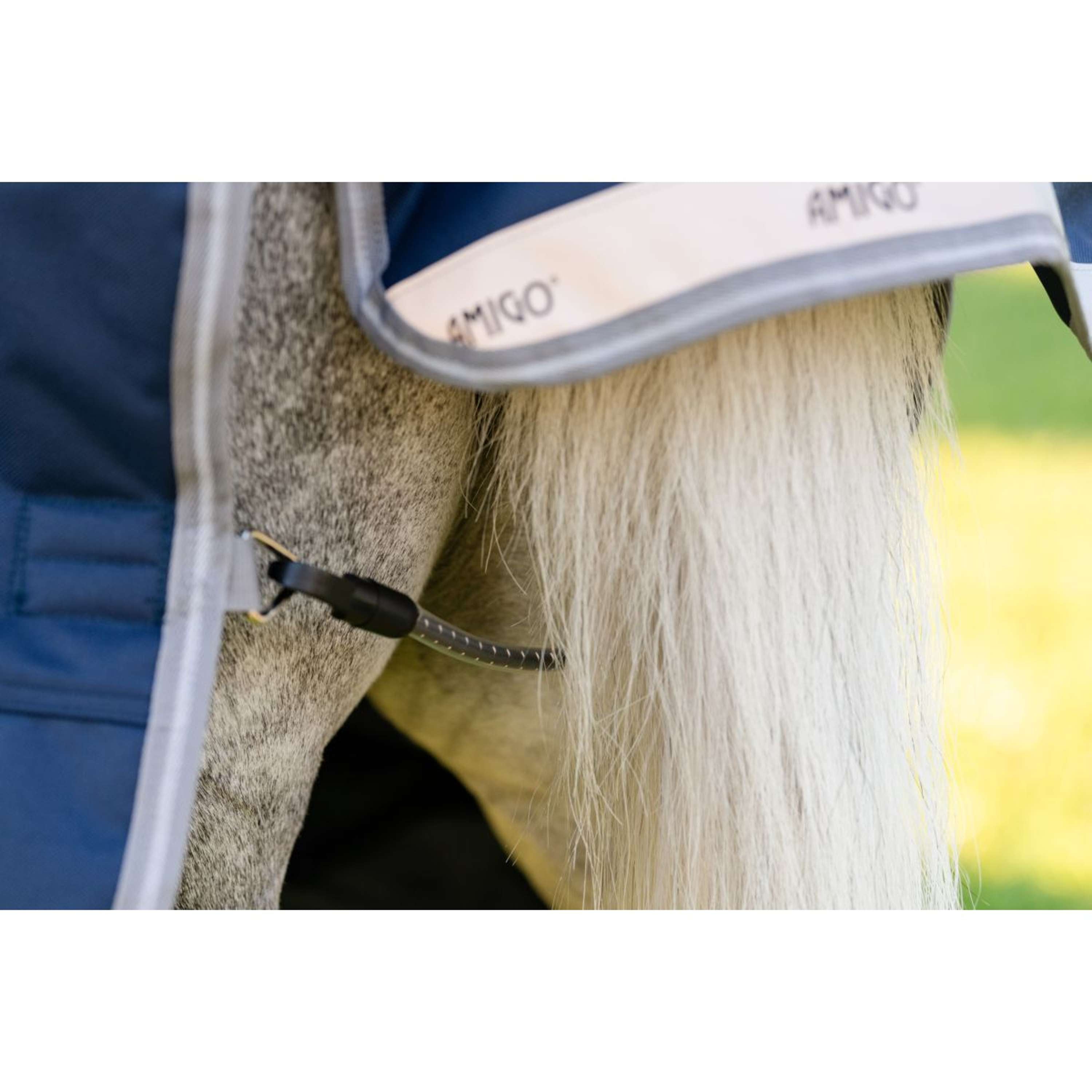 Amigo Turnout 1200D Pony 50g Marino/Gris Titanio/Plateado