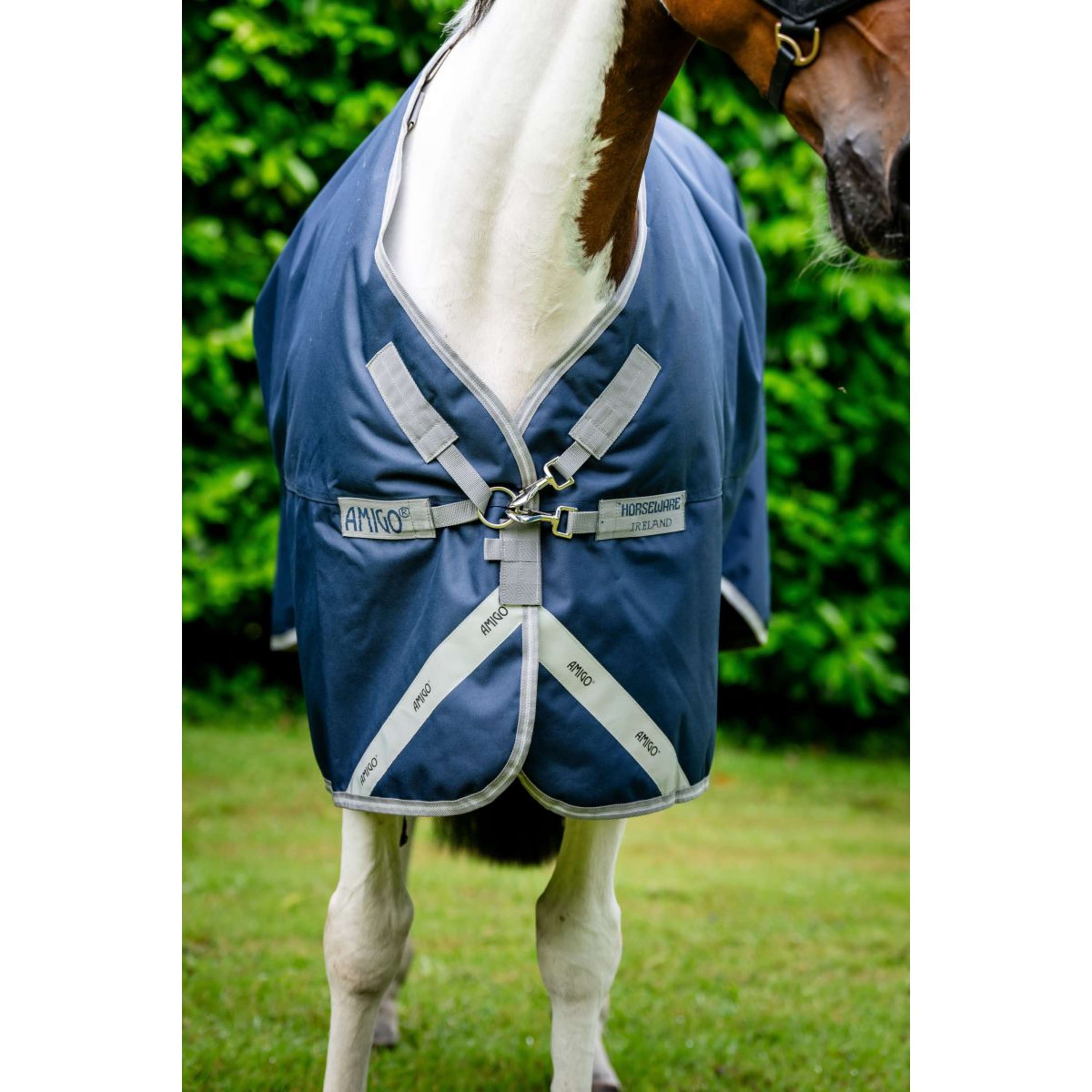 Amigo Bravo 12XL Original Turnout Mediana 250g Navy/Titanium Grey
