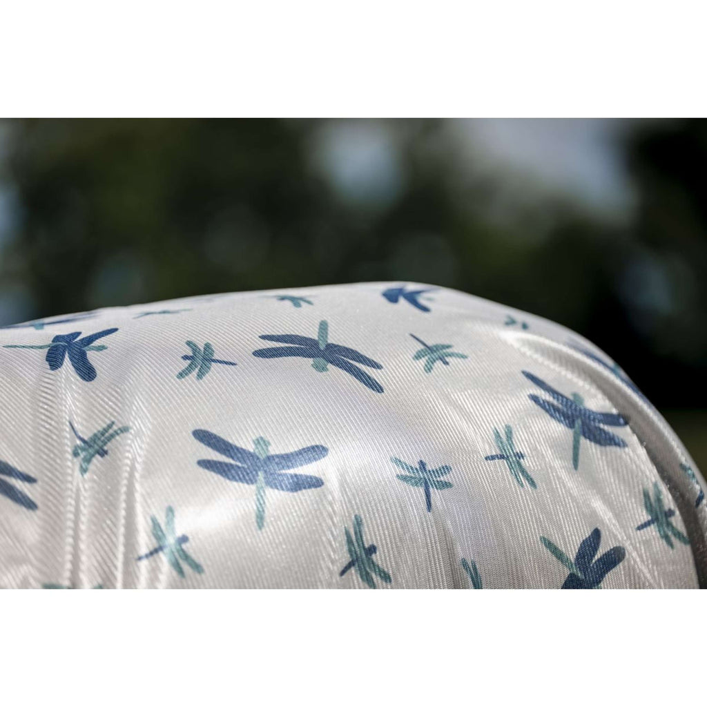 Amigo Manta Antimoscas Integrated Dragonfly Print/Silver/Blue/Sage