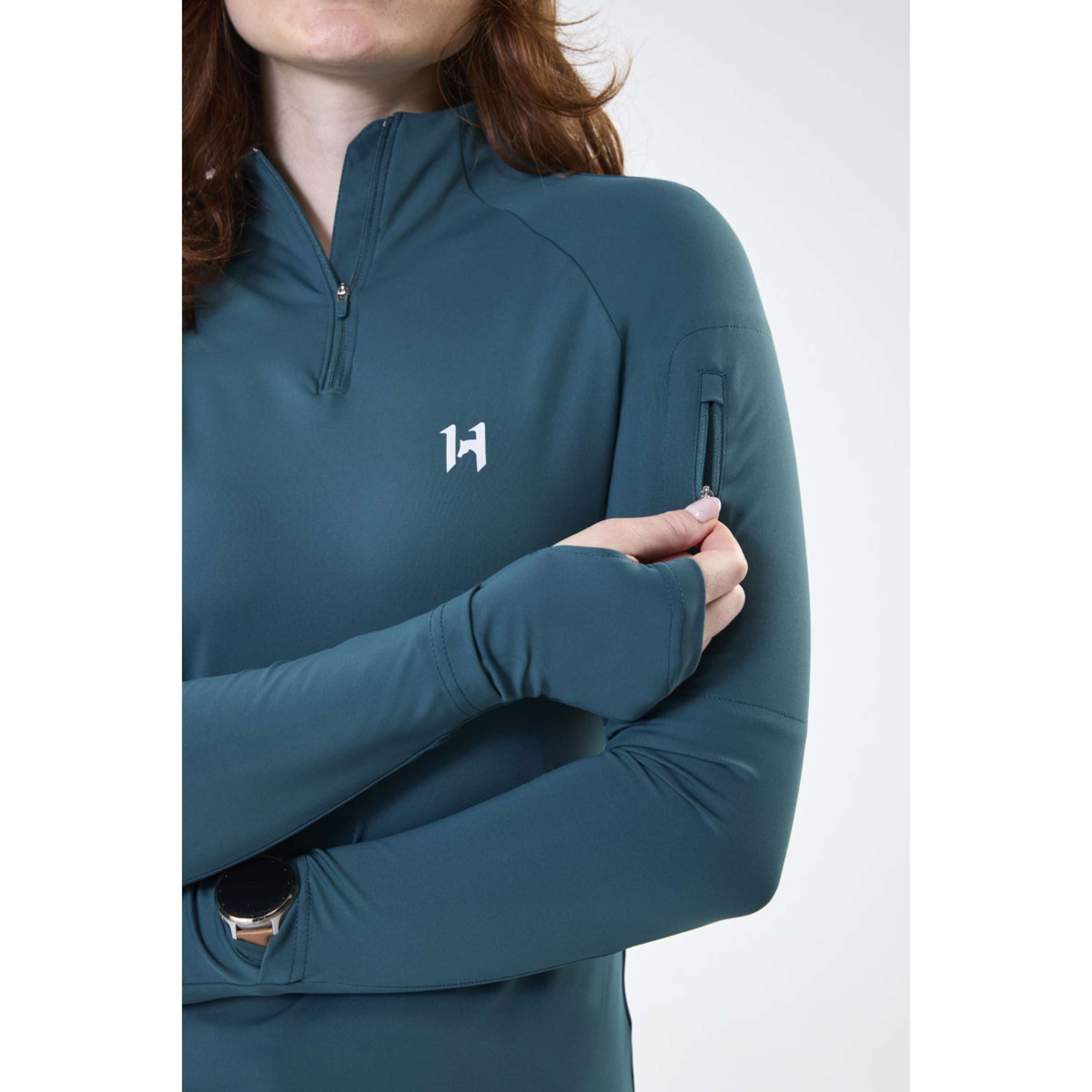 Horseware Camiseta Strive Winter Zip Dynasty Green