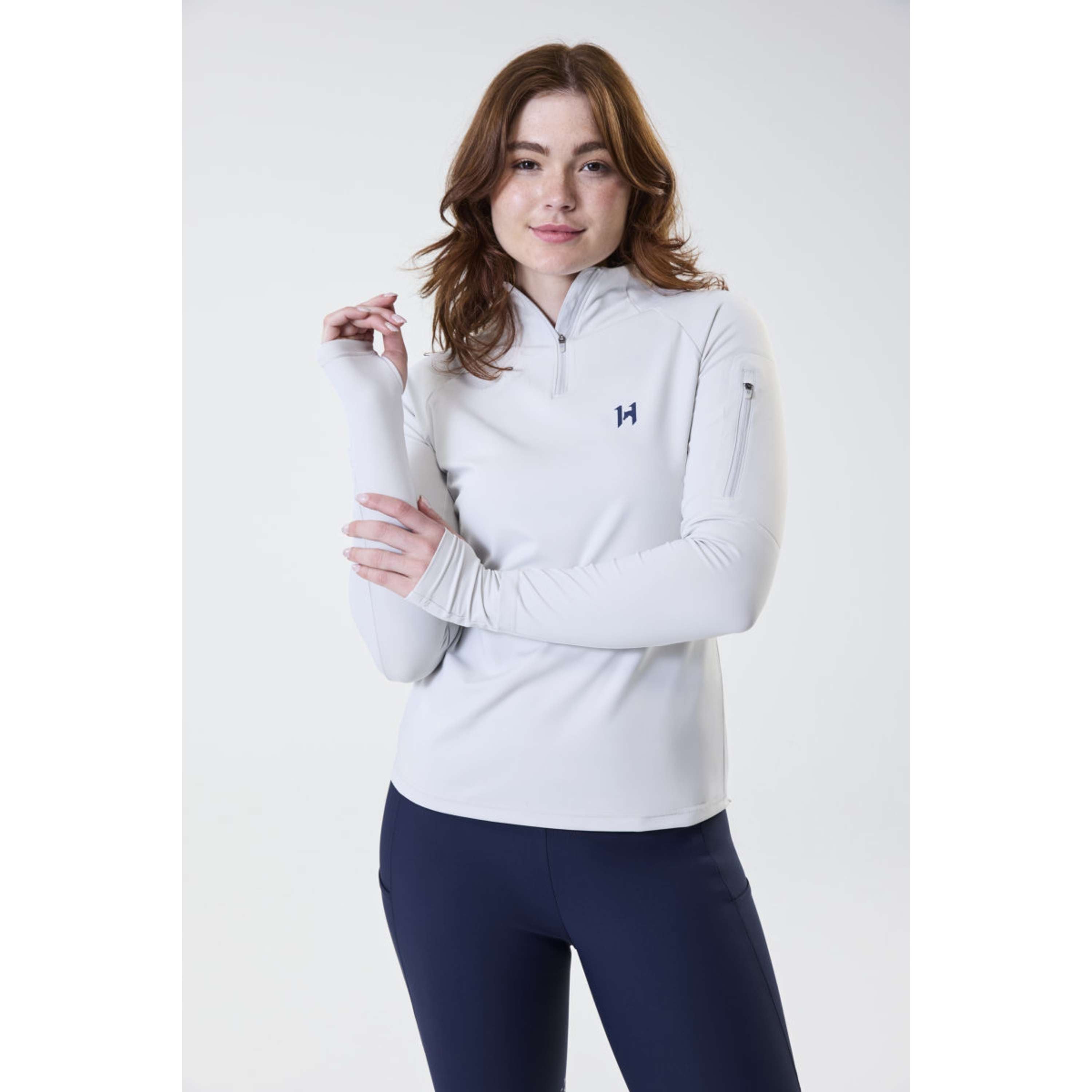 Horseware Camiseta Strive Winter Zip Gris