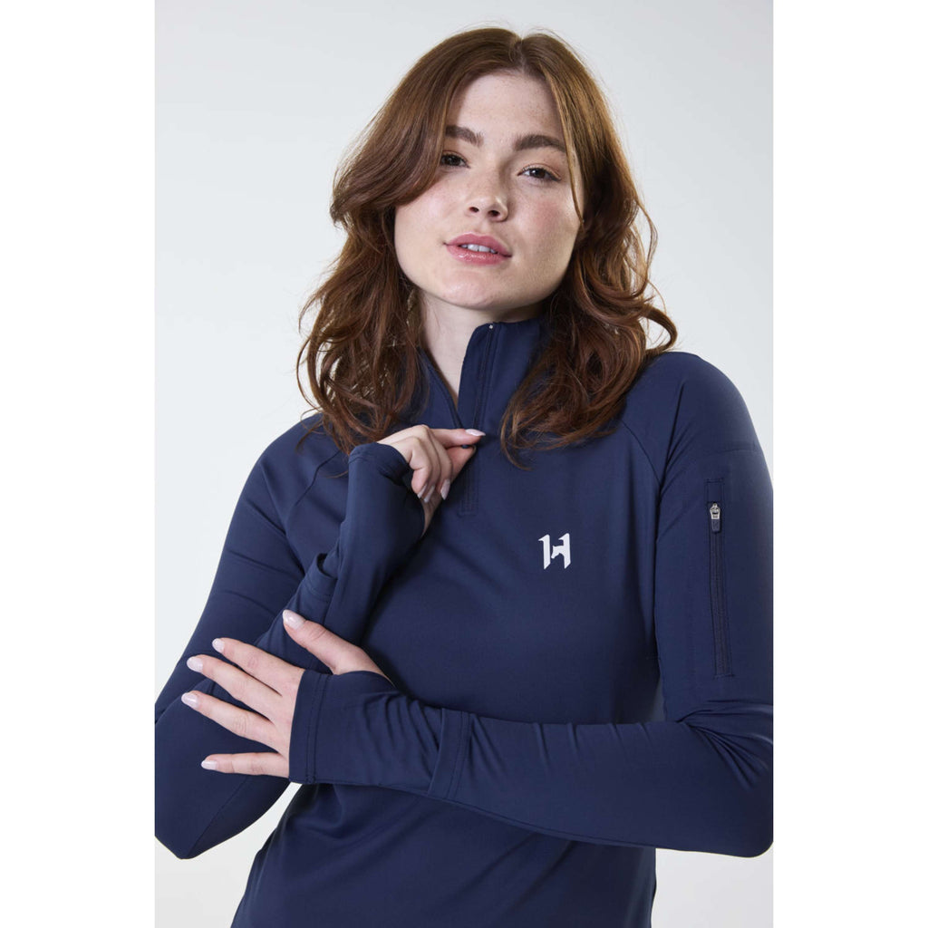 Horseware Camiseta Strive Winter Zip Core Navy