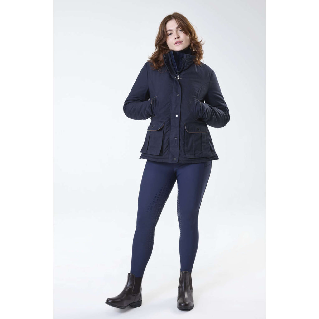 Horseware Leggings de montar de invierno FlexFit Full Seat Core Navy