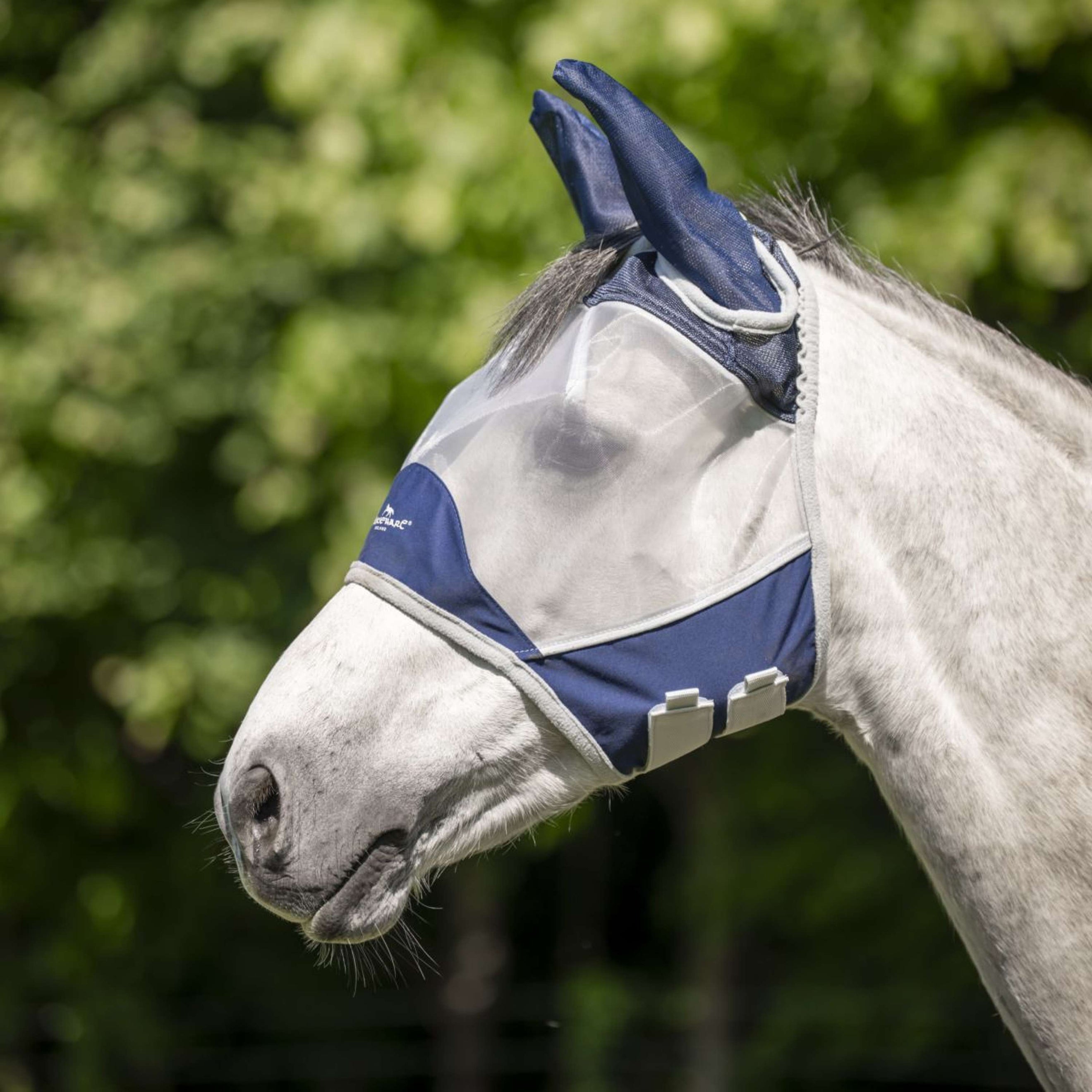 Horseware Fly Mask Shield Navy/Plata