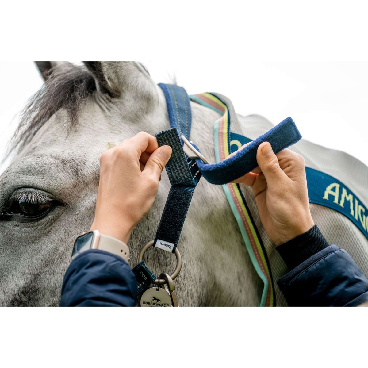 Horseware Cabezada Field Safe Navy