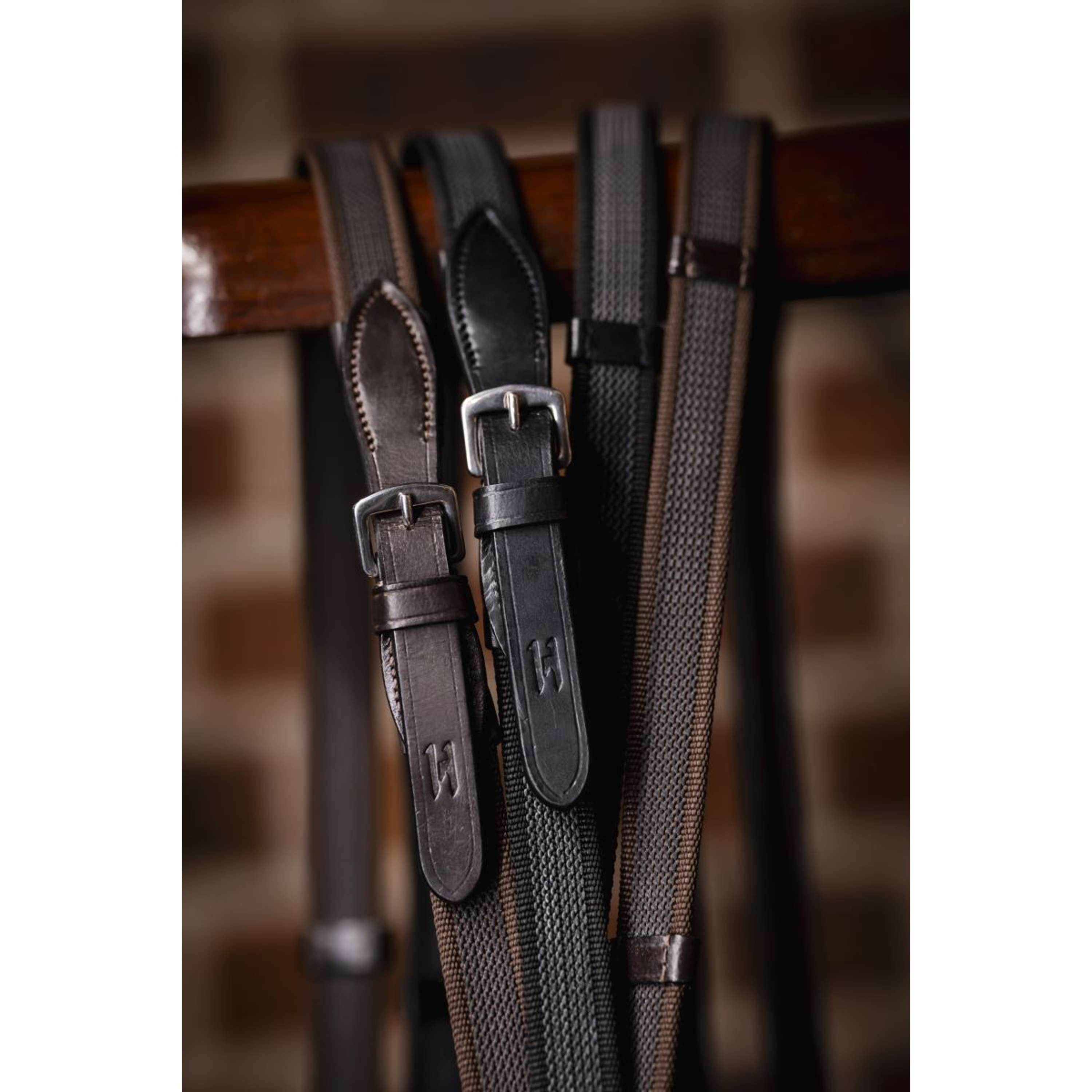 Horseware Riendas Rubber Grip Continental Marron