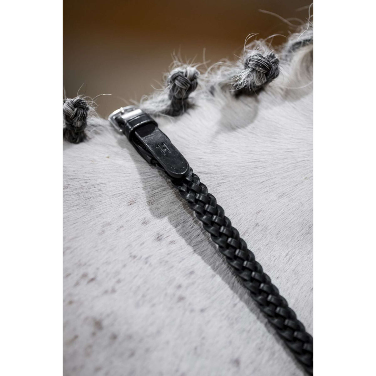 Horseware Riendas Plaited Negro