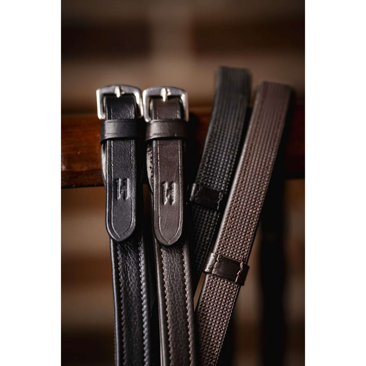 Horseware Riendas Jumper con topes Negro