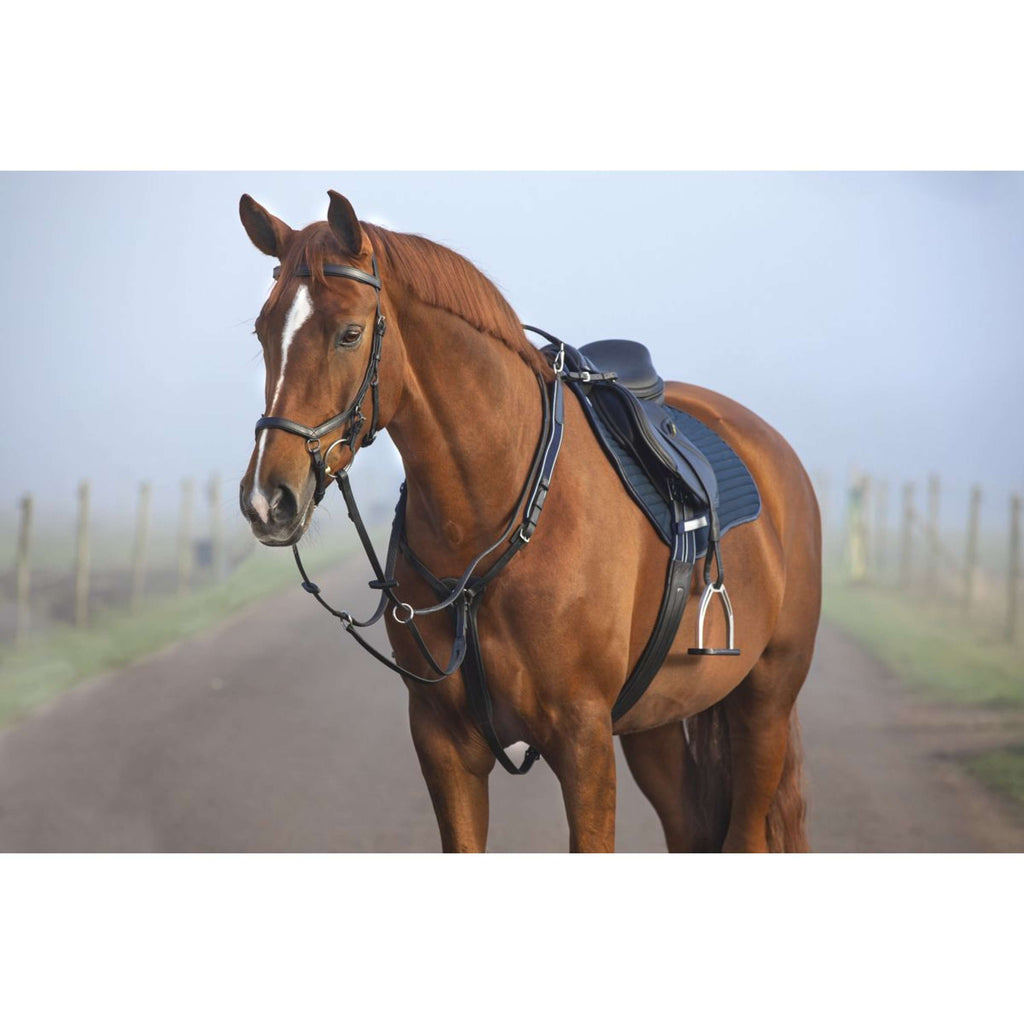 Horseware Micklem Arnés de Pecho con martingala Negro