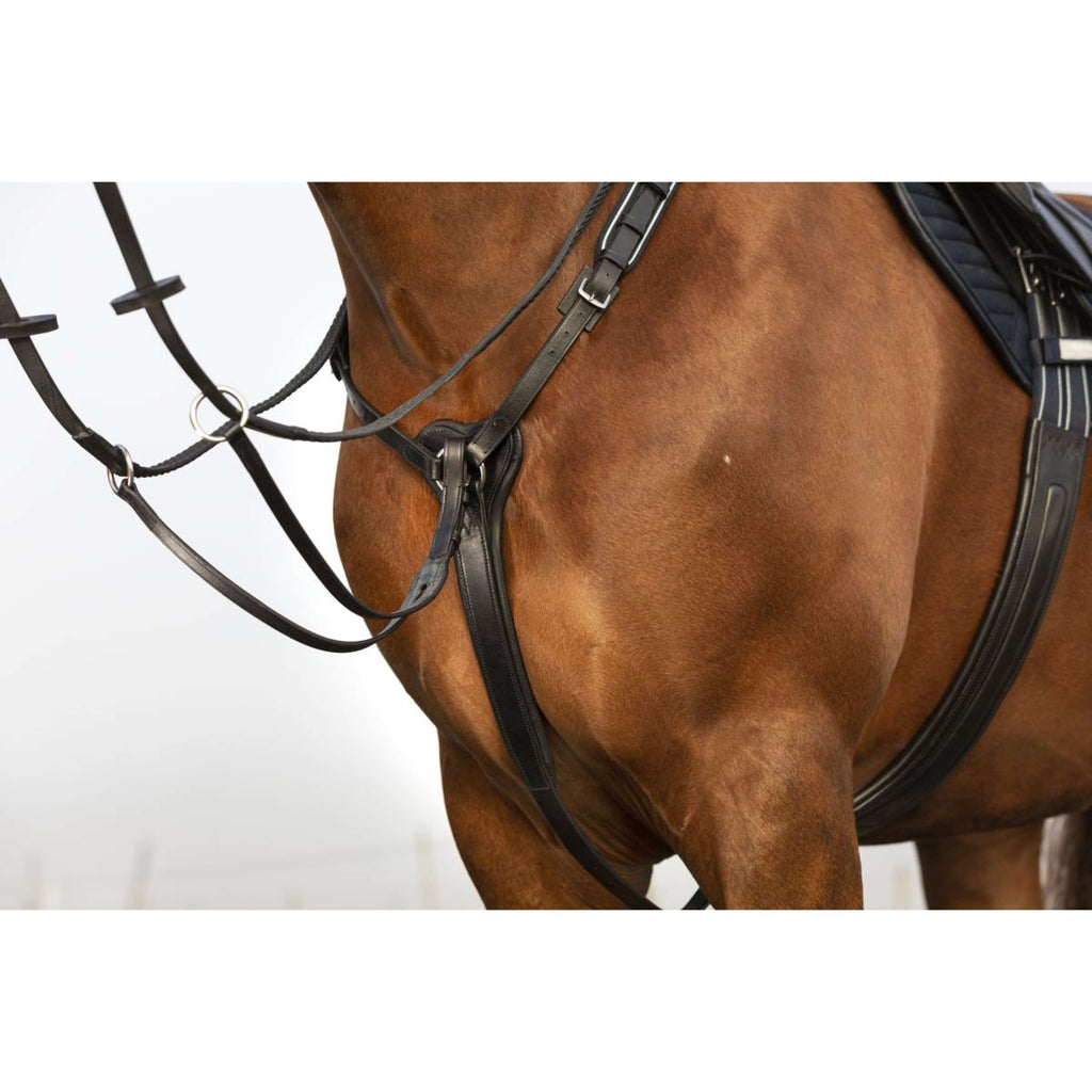 Horseware Micklem Arnés de Pecho con martingala Negro