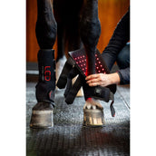 Horseware Leg Wraps LED Red Light Therapy Pair Negro/Negro