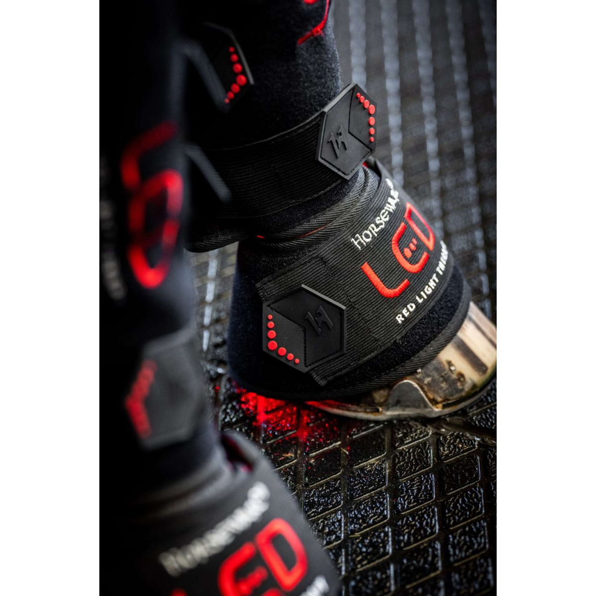 Horseware Mini Wraps LED Red Light Therapy Pair Negro/Negro