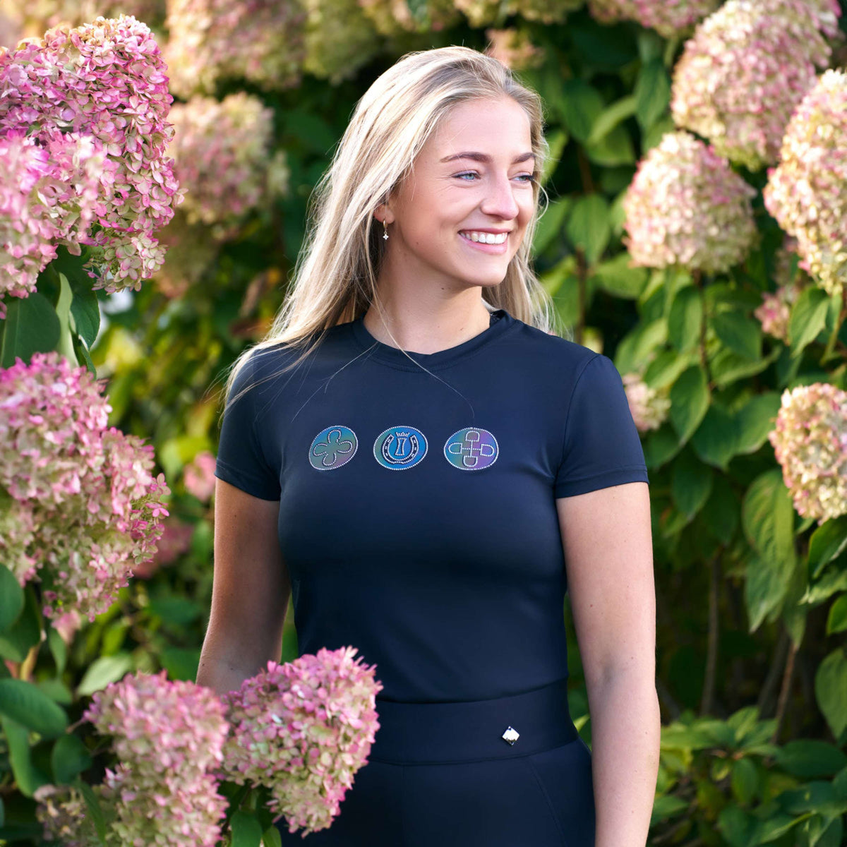 Imperial Riding T-Shirt IRHHolographics Negro