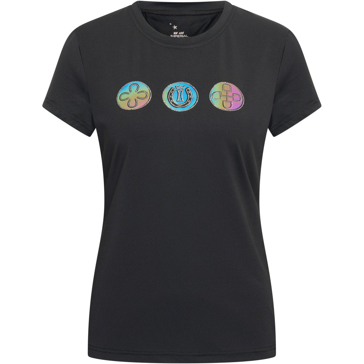 Imperial Riding T-Shirt IRHHolographics Negro