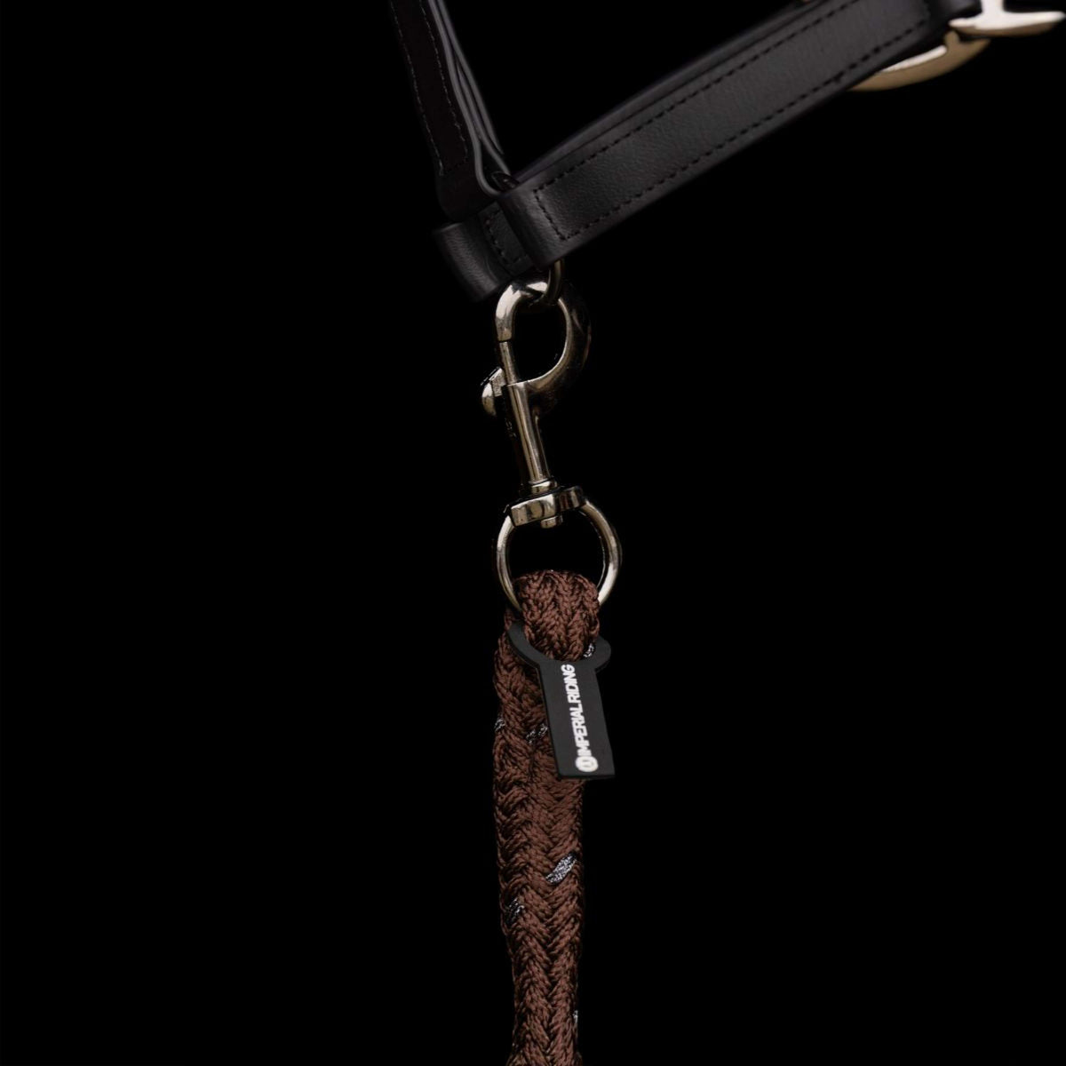 Imperial Riding Cuerda de Cabestro IRHDeluxe con Gancho de Pánico Bronce