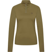 Imperial Riding Shirt IRHAmy Mangas Largas Verde Oliva