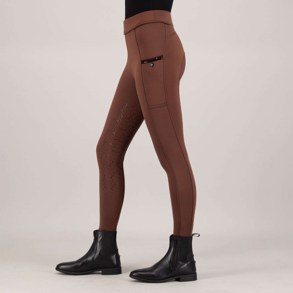 Imperial Riding Legging de Equitación IRHTeddy Full Grip Bronce