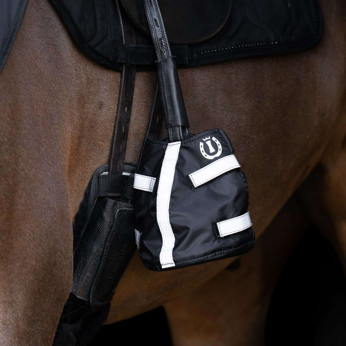 Imperial Riding Calentador de dedos IRHReflective Negro