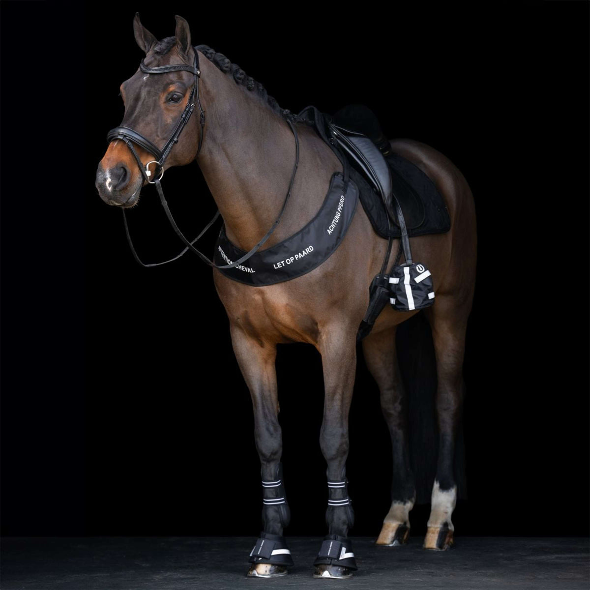 Imperial Riding Calentador de dedos IRHReflective Negro