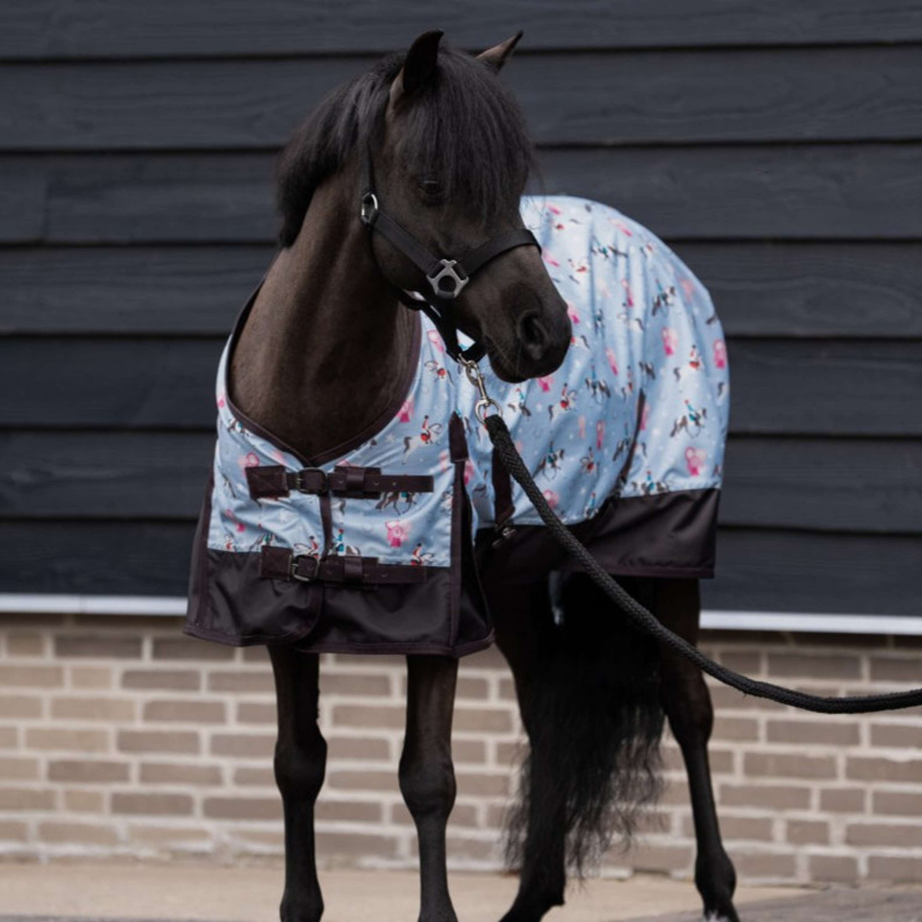 Imperial Riding Alfombra de Exterior IRHLittle Champion AOP 0g Azul Claro