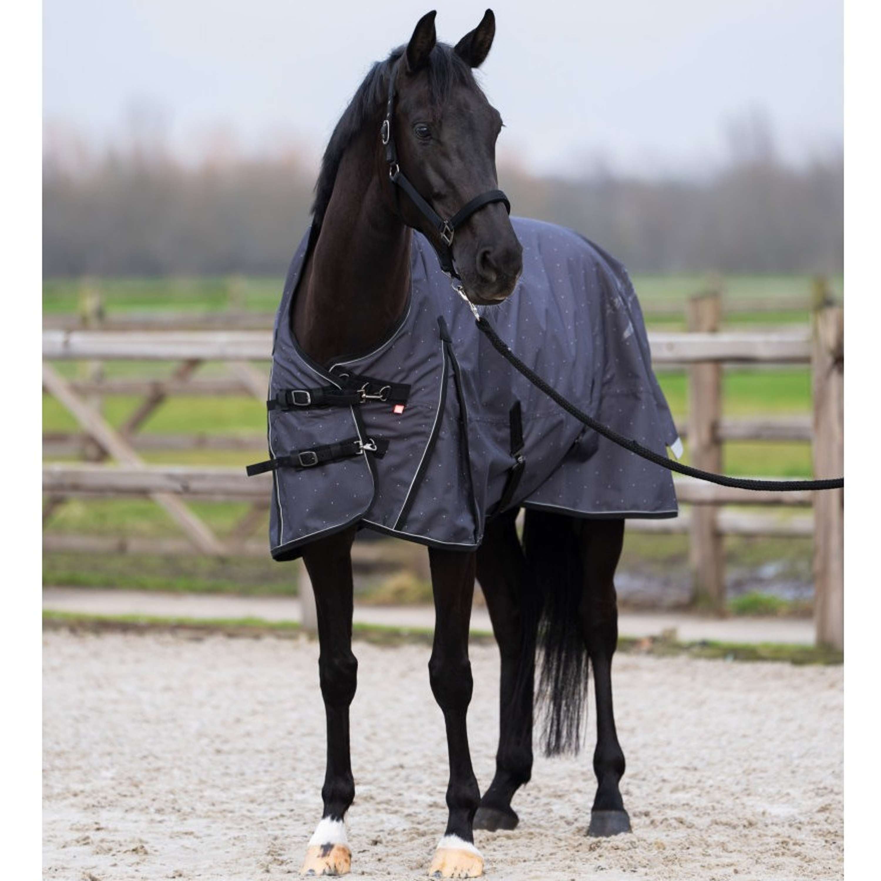 Imperial Riding Alfombra de Exterior IRHSuper-dry AOP 200g Gris