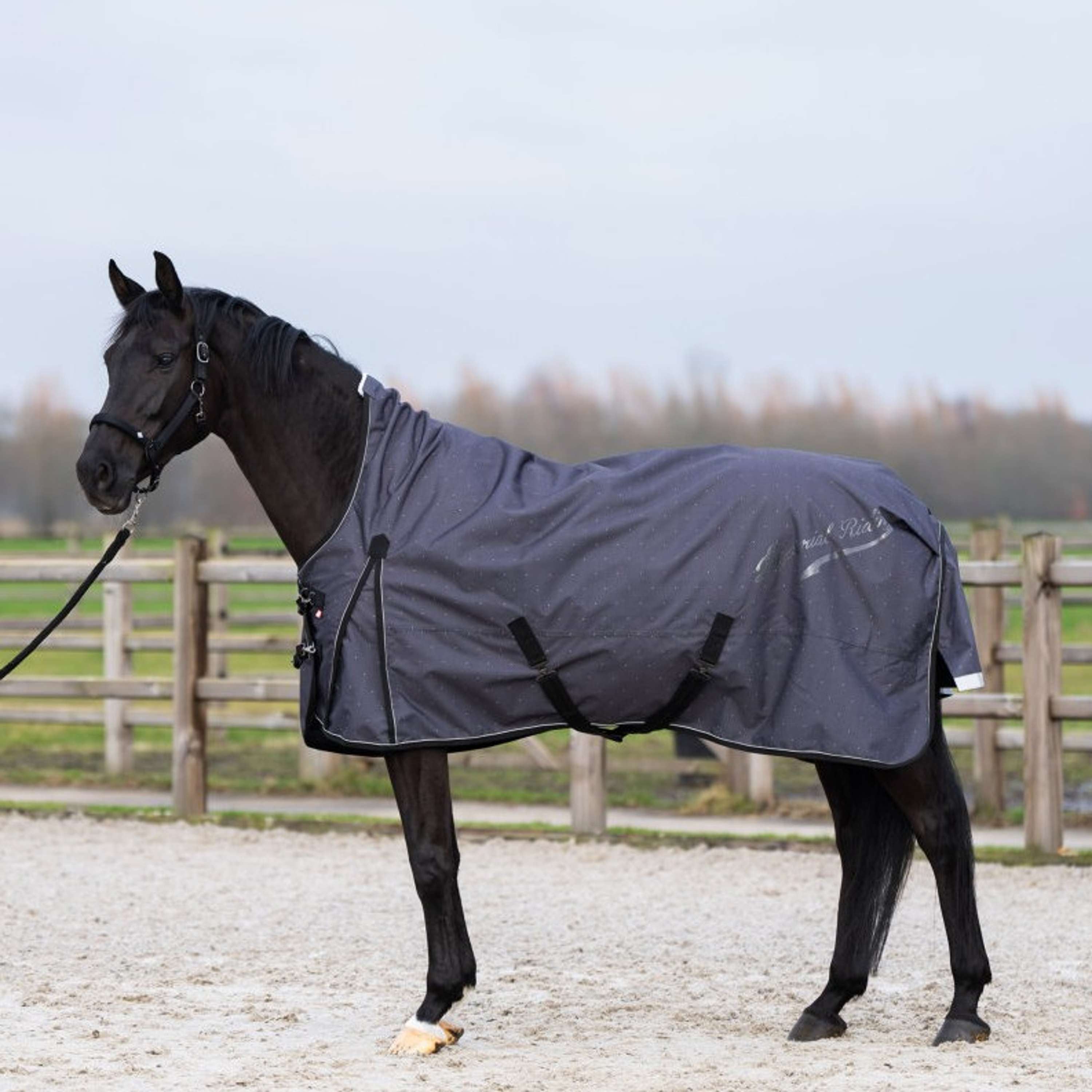Imperial Riding Alfombra de Exterior IRHSuper-dry AOP 200g Gris
