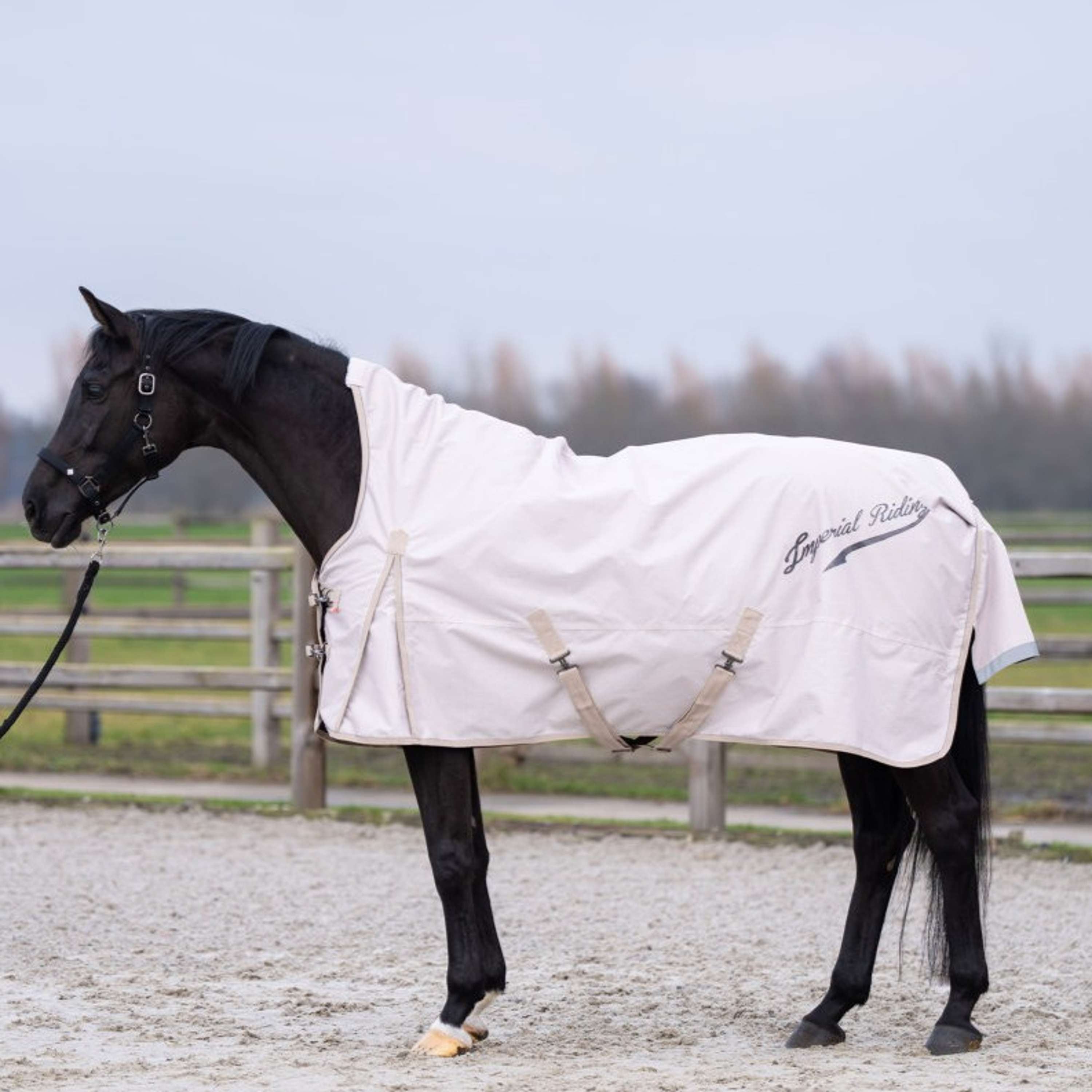 Imperial Riding Alfombra de Exterior IRHSuper-dry AOP 300g Taupe