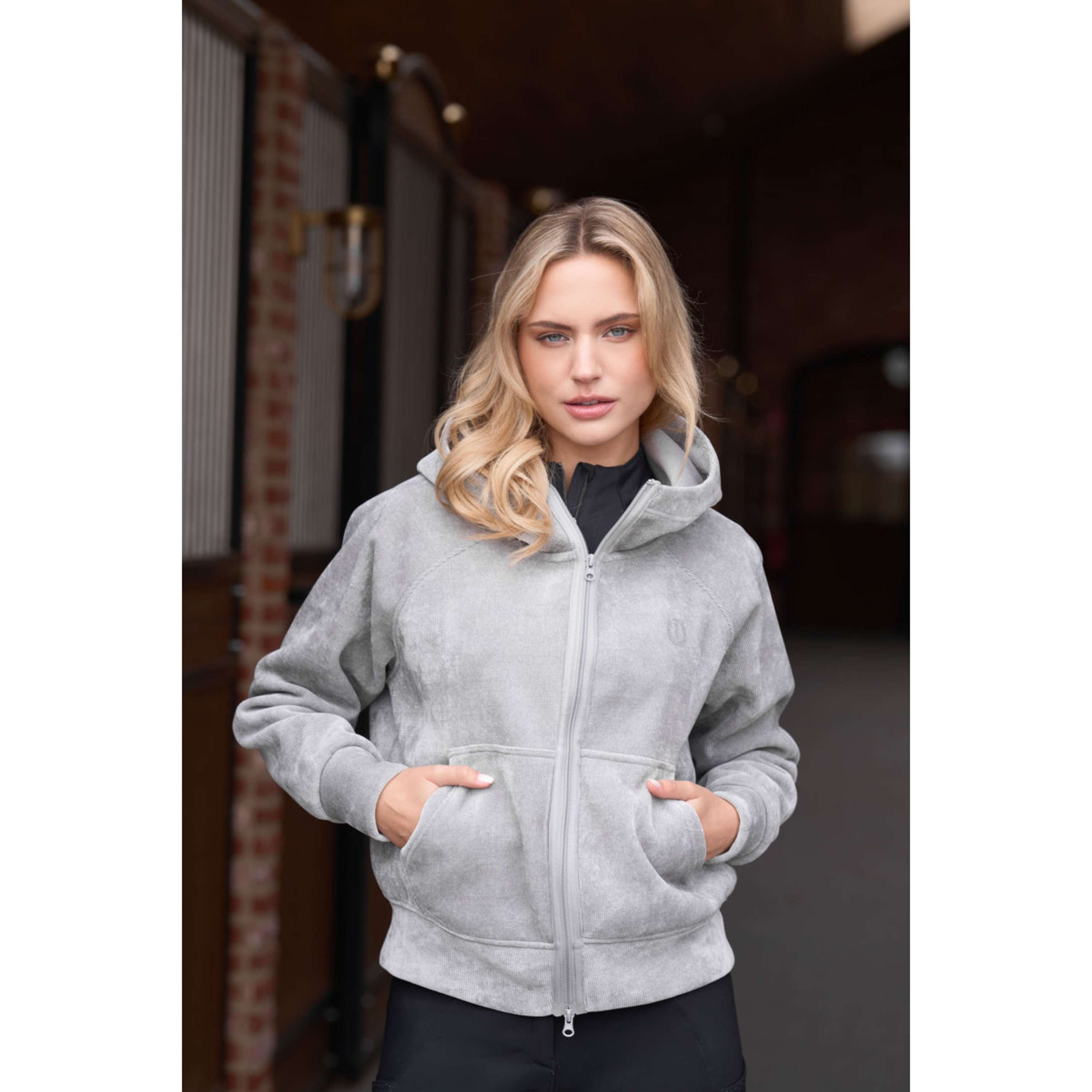 Imperial Riding Sudadera con capucha y cremallera IRHGwen Gris