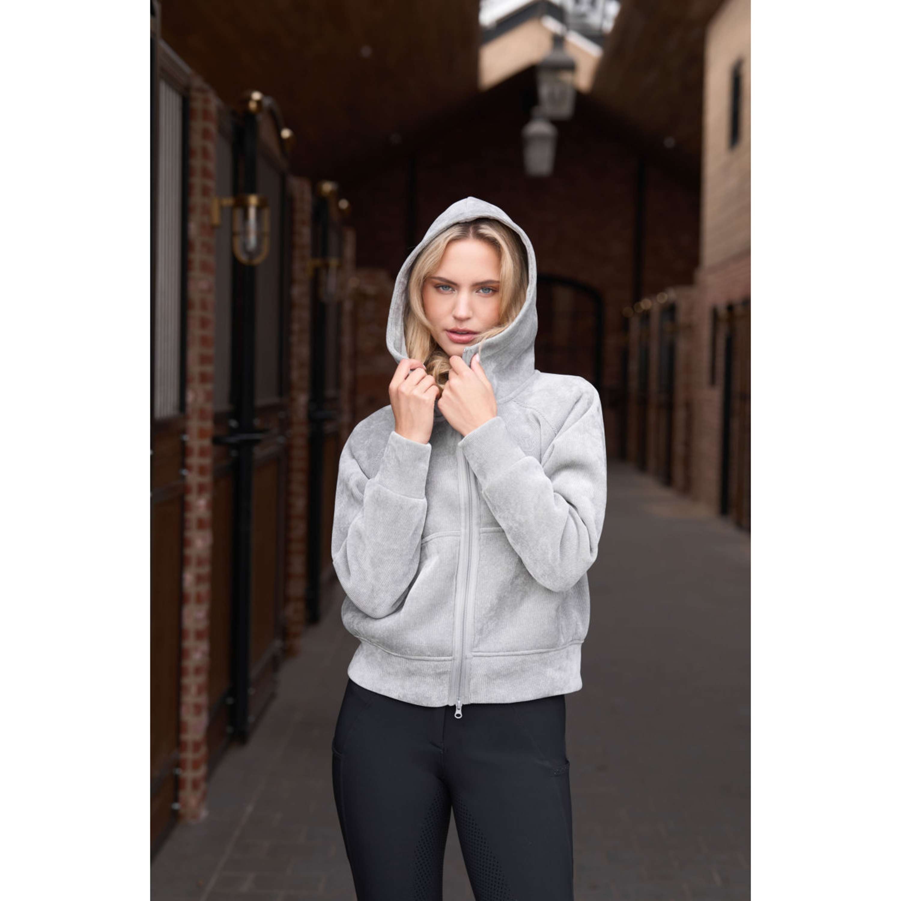 Imperial Riding Sudadera con capucha y cremallera IRHGwen Gris
