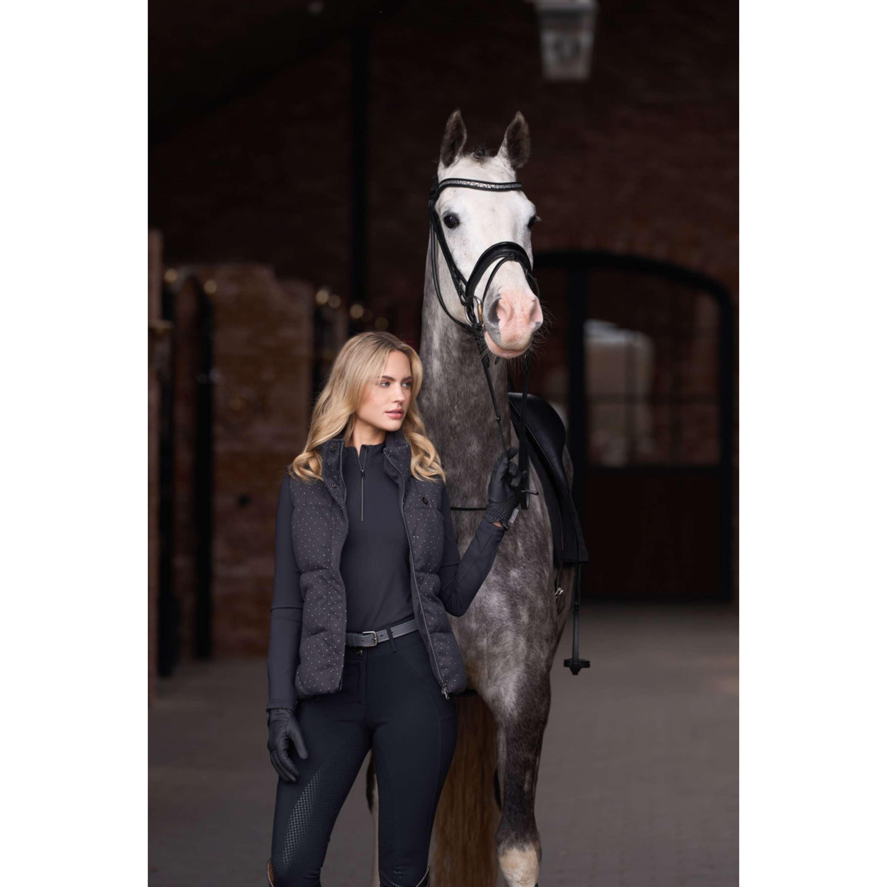 Imperial Riding Chaleco IRHBelle Herringbone Gris