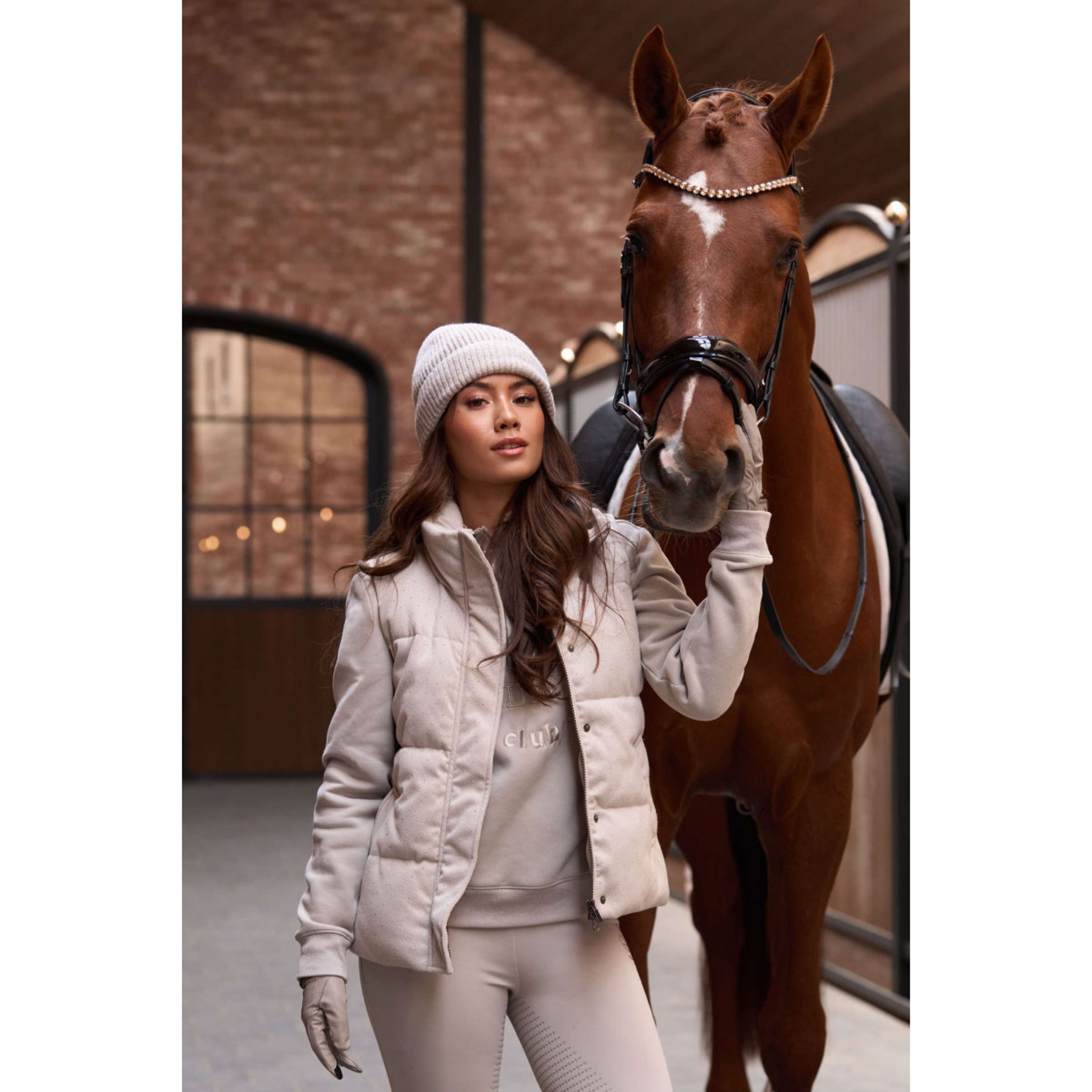 Imperial Riding Chaleco IRHBelle Herringbone Taupe