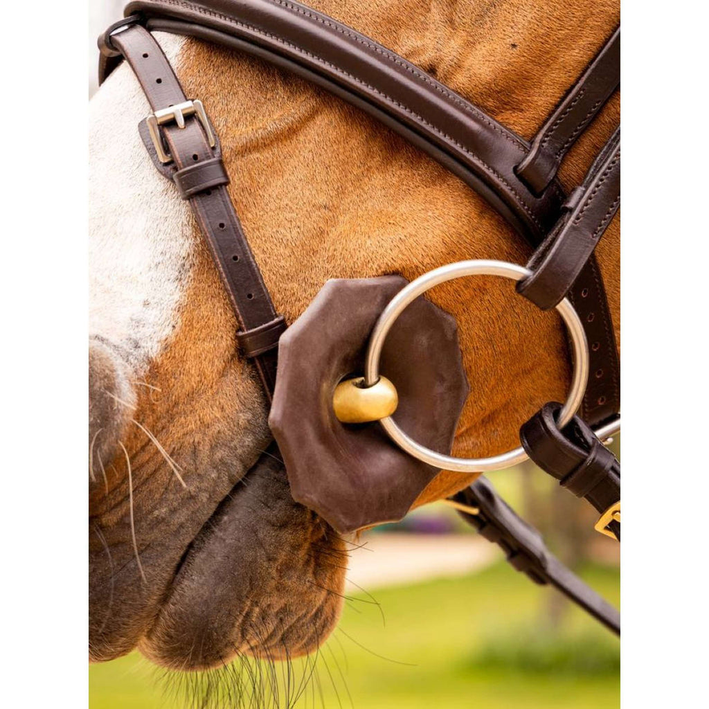 LeMieux Protectores de Bocado Rubber Marron