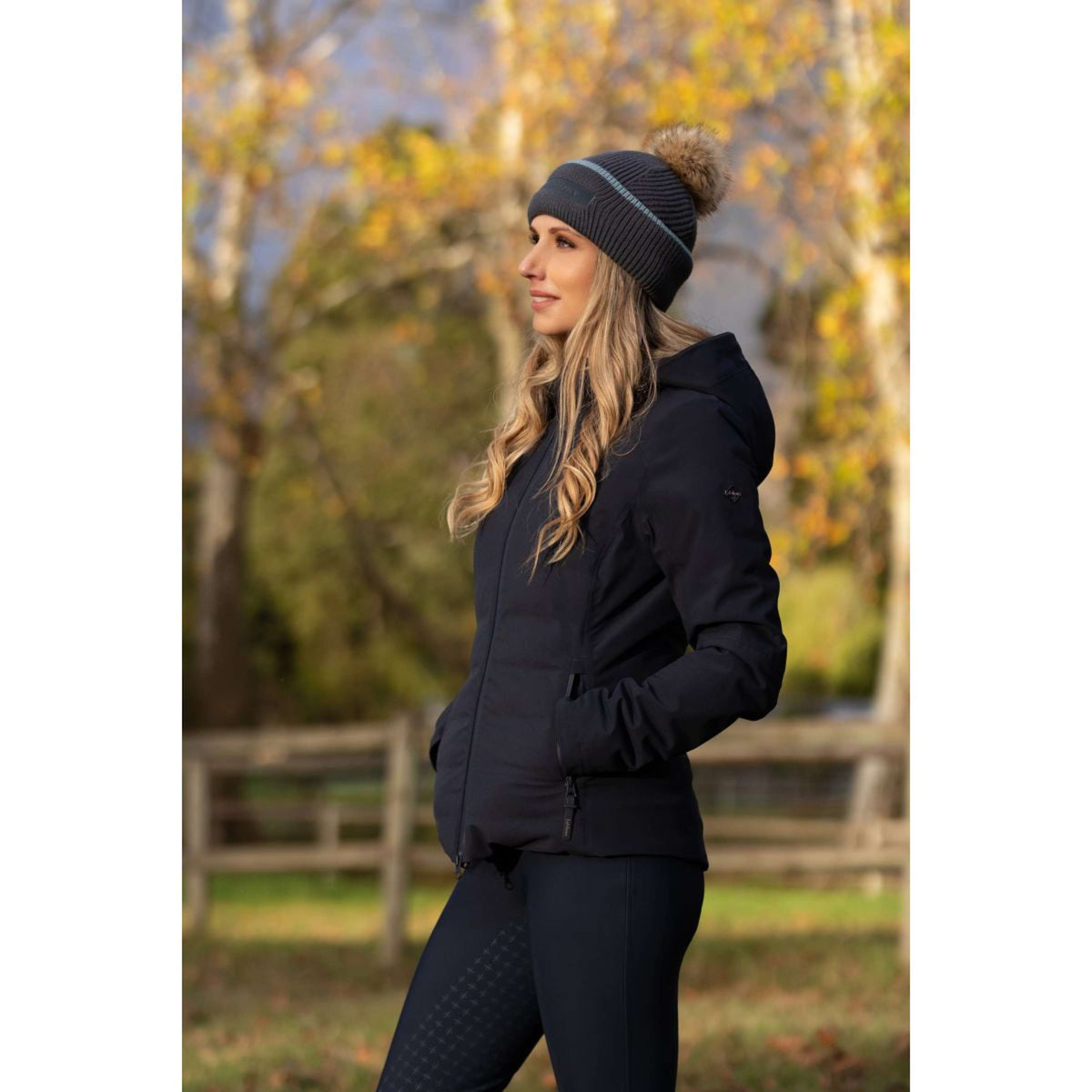 LeMieux Gorro Clara Cable Petrol