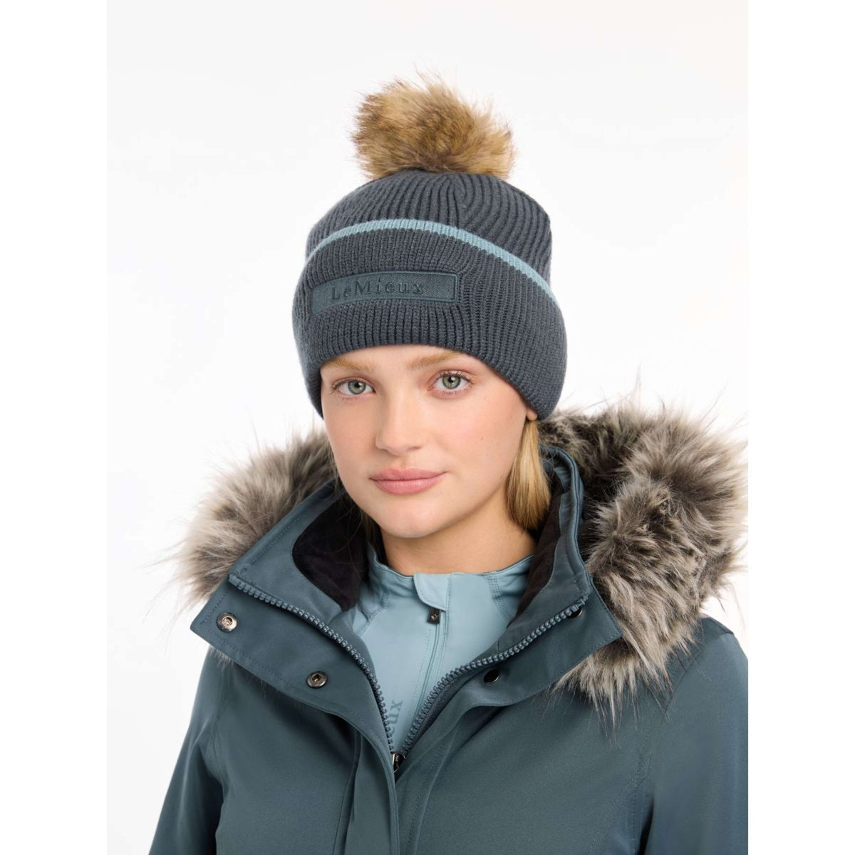 LeMieux Gorro Clara Cable Petrol