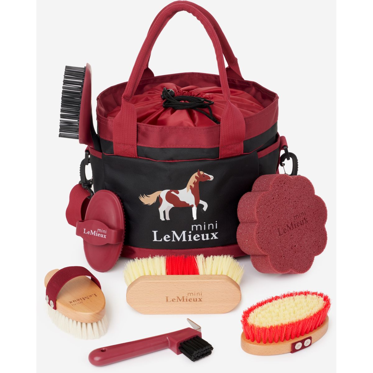 LeMieux Set de Limpieza Mini Rojo
