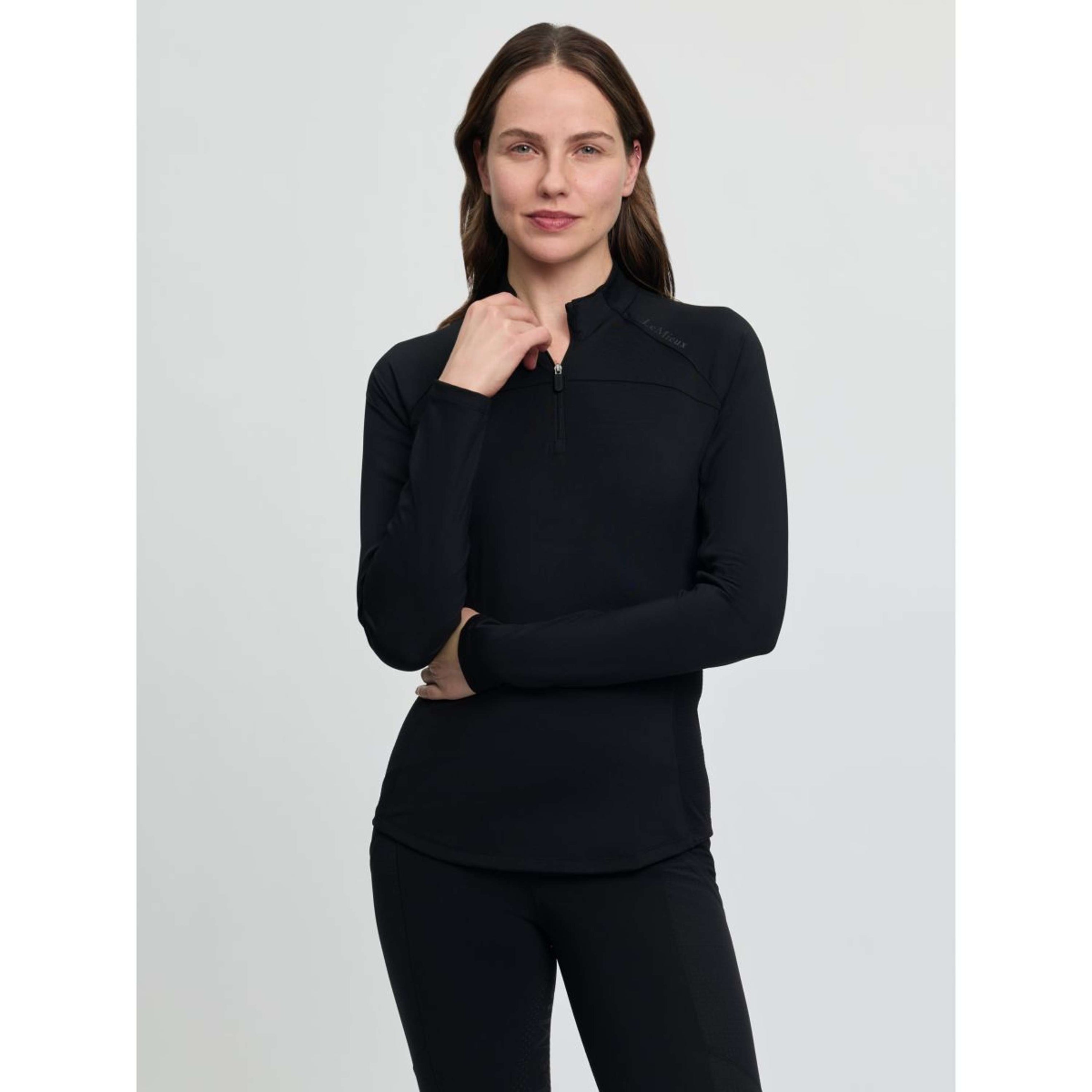 LeMieux Base Layer Airflow Mangas Largas Negro