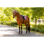 LeMieux Mantilla Suede Close Contact Square saltando Mallow