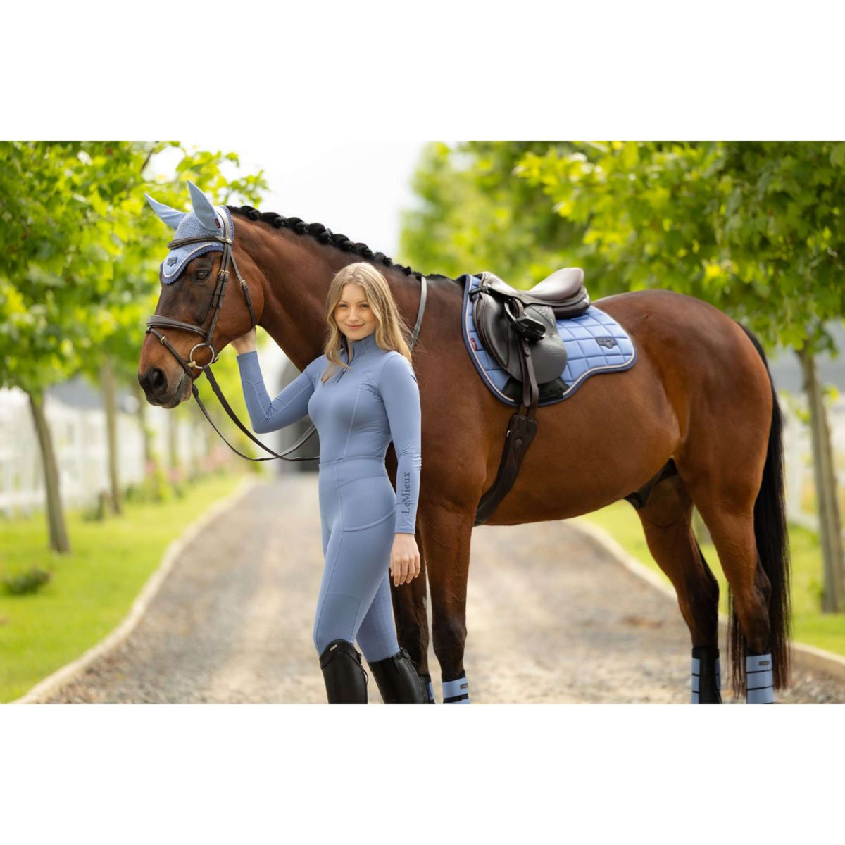 LeMieux Mantilla Loire Classic Square Propósito general Powder Blue