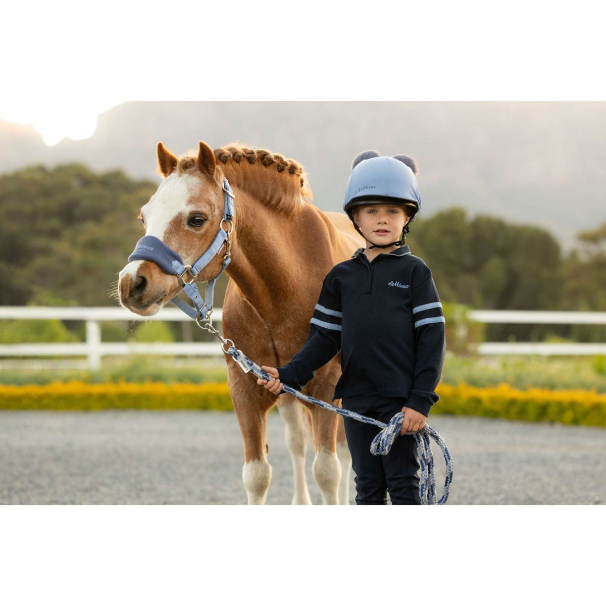 LeMieux Juego de Cabestro Mini Vogue Powder Blue