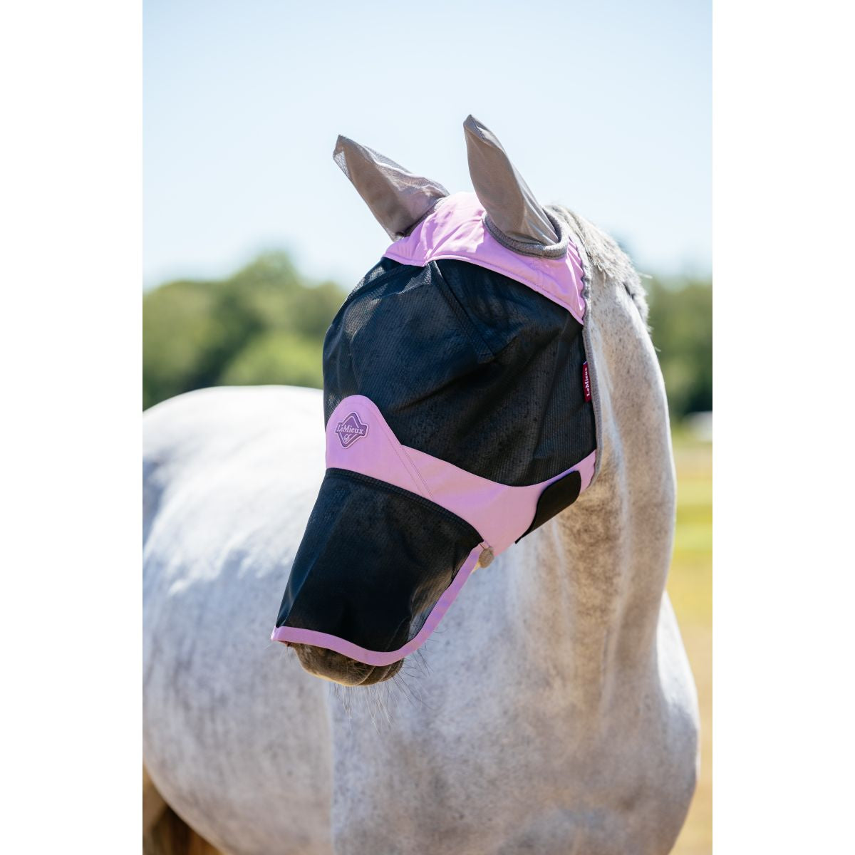 LeMieux Máscara para Moscas Visor-Tek Con Protección para la Nariz Fondant