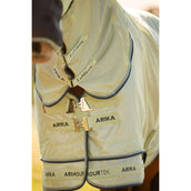 LeMieux Manta Antimoscas Arika Armour-Tek Cuello Desmontable Macaron