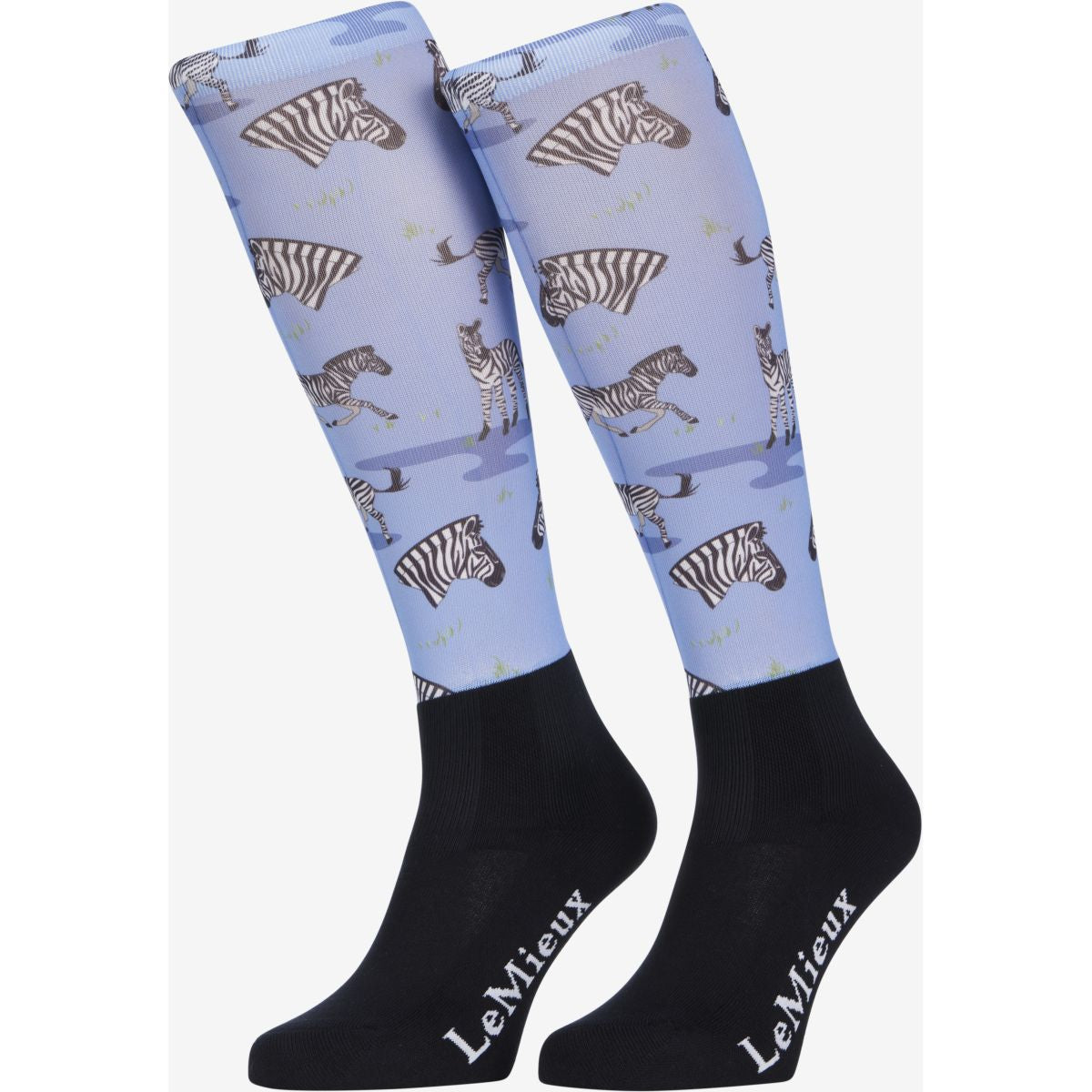 LeMieux Calcetines Footsie Zebra Negro/Azul