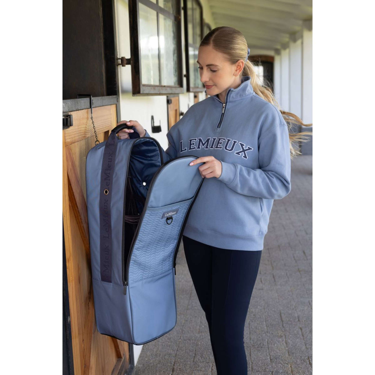 LeMieux Bolsa para brida Anatomical Powder Blue