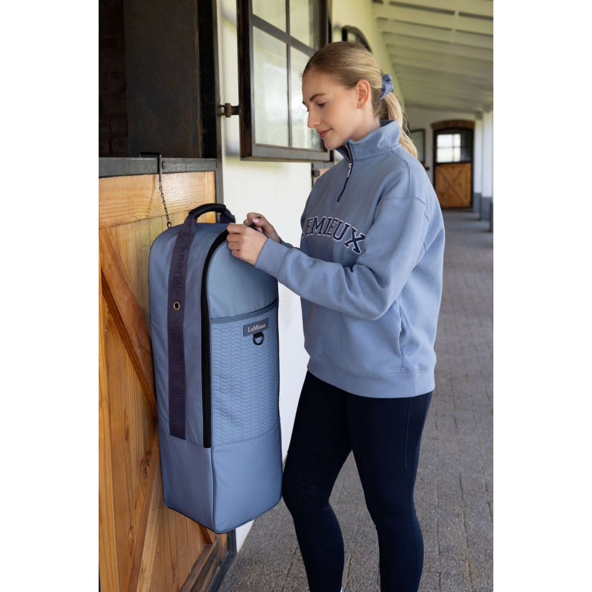 LeMieux Bolsa para brida Anatomical Powder Blue