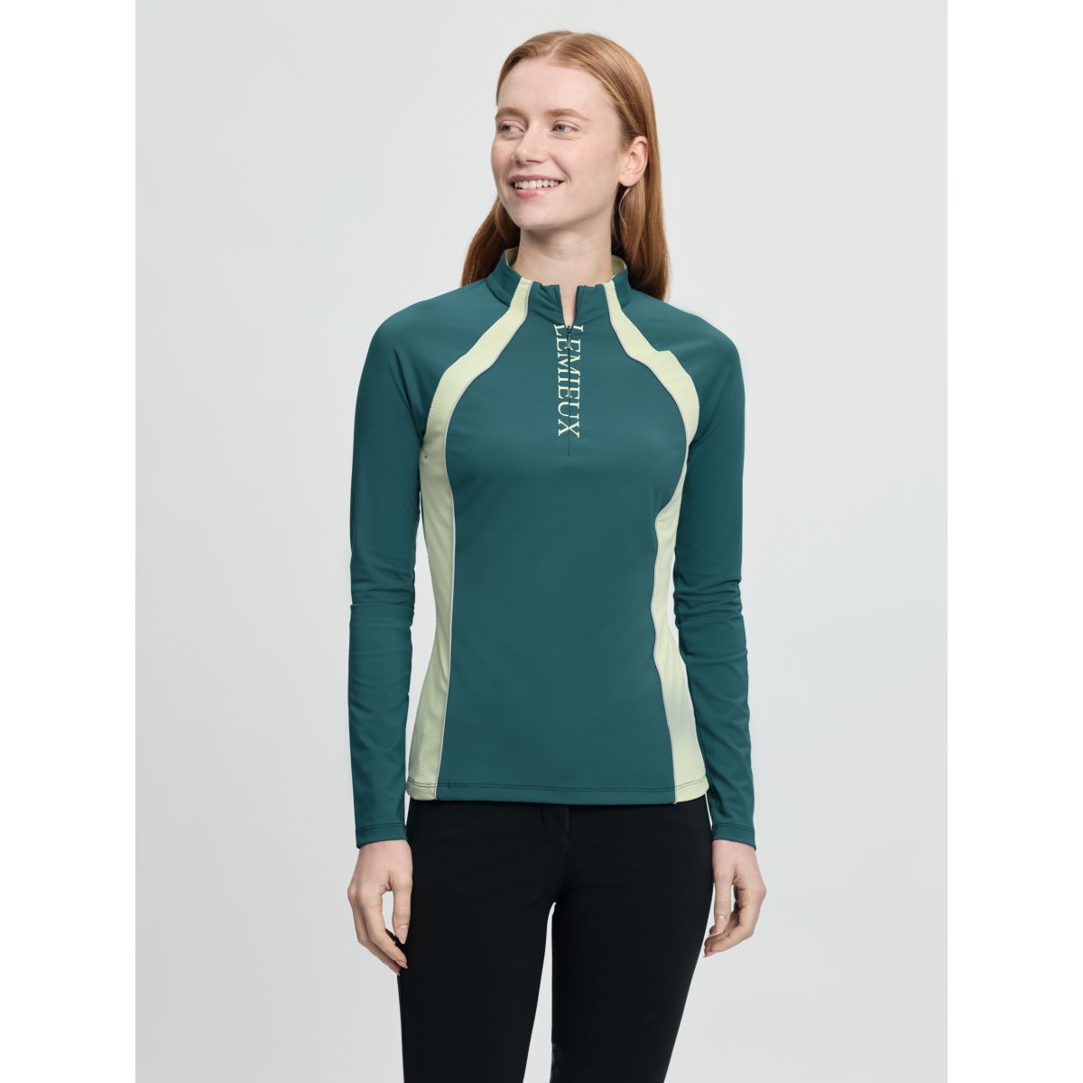 LeMieux Base Layer Philippa Mesh Mangas Largas Jungle